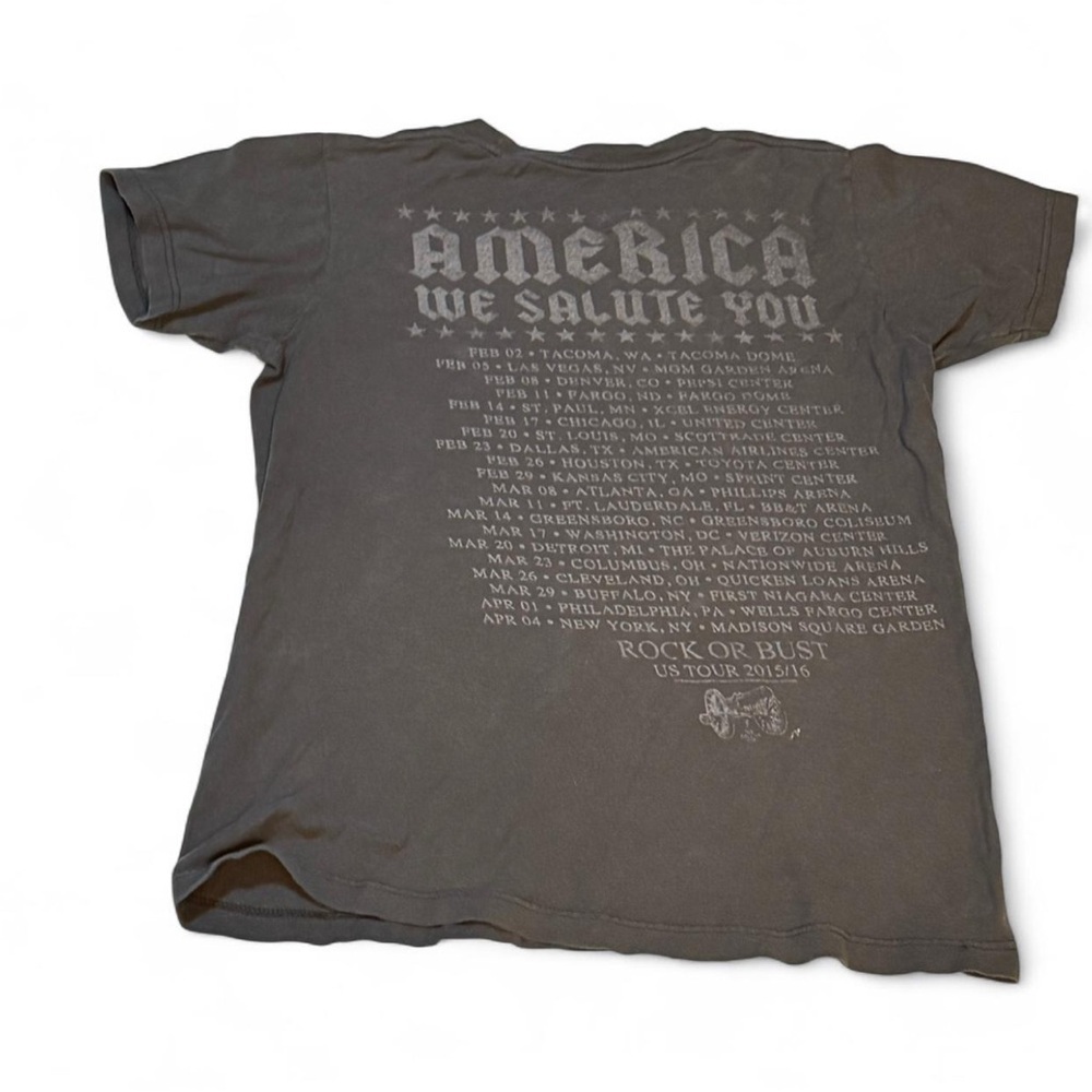 AC/DC Graphic Tee - Charcoal Gray - Picture 6 of 6
